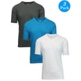 thumbnail image 1 of Men's Premium Cotton Blend Short Sleeve V-Neck Tees (3-Pack), 1 of 2