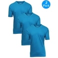 thumbnail image 1 of Men's Premium Cotton Blend Short Sleeve V-Neck Tees (3-Pack), 1 of 2