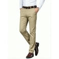thumbnail image 1 of Men's Premium Cotton Dress Pants - Business Casual Straight Fit with Subtle Embroidery, 1 of 8