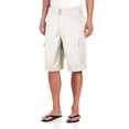 thumbnail image 1 of Men's Premium Cotton Twill Slim Fit Cargo Camo Shorts With Woven Belt (OTB White,32), 1 of 1