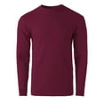 thumbnail image 1 of Men's Premium Crewneck Long Sleeve T-Shirts Classic Fit Mid-Weight Everyday Cotton Shirt, 1 of 6
