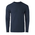 thumbnail image 1 of Men's Premium Crewneck Long Sleeve T-Shirts Classic Fit Mid-Weight Everyday Cotton Shirt, 1 of 6