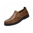 thumbnail image 1 of Men's Premium Genuine Leather Casual Slip on Loafers Breathable Driving Shoes Fashion Slipper, 1 of 5