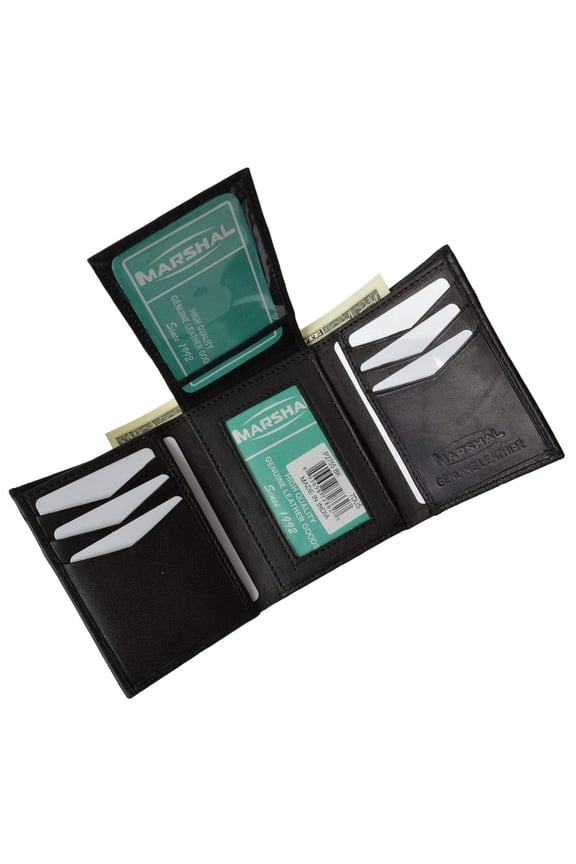 Men's Premium Leather Flip up ID Wallet P 2755 (C)