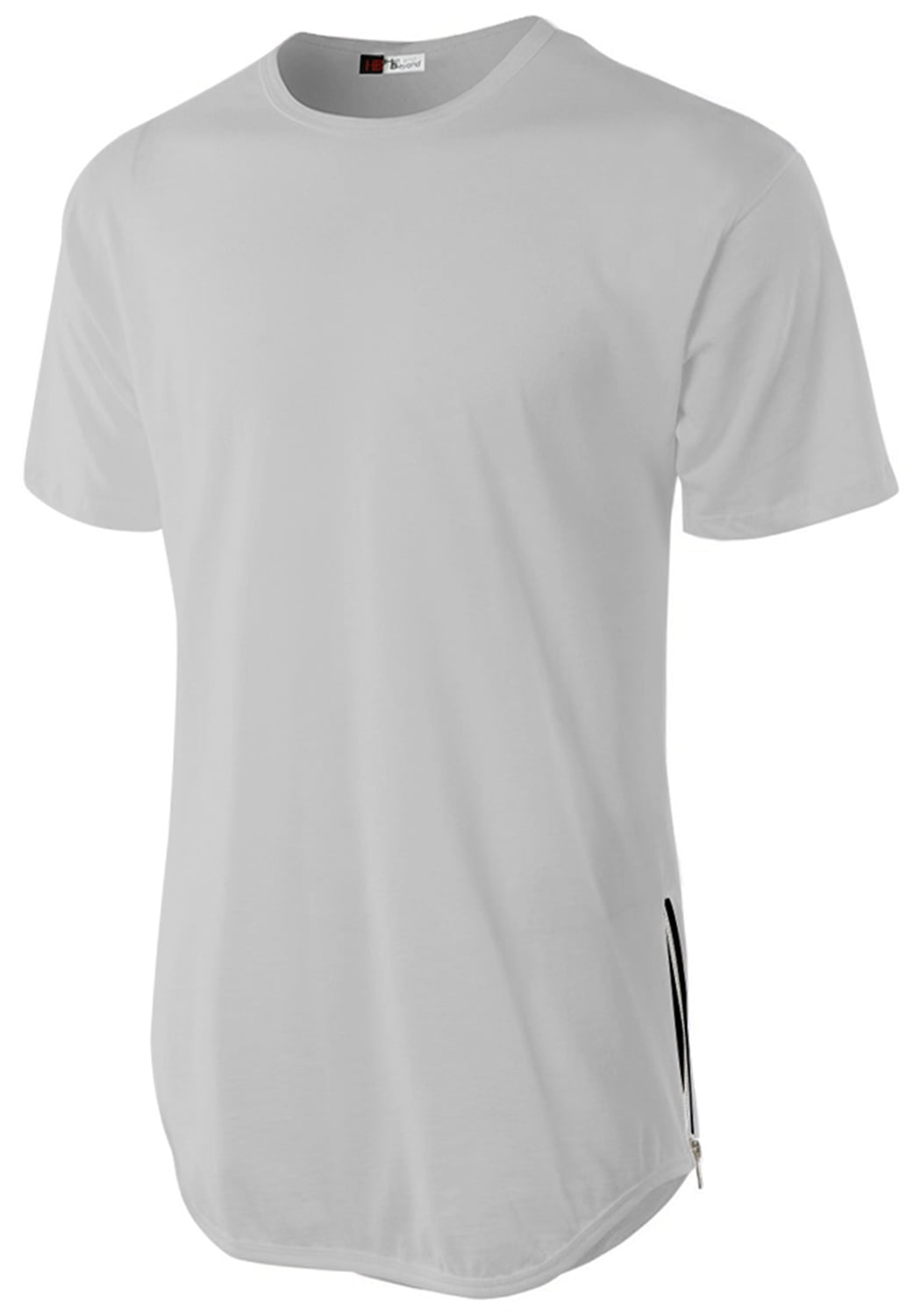 Men's Premium Longtail Tee Shirt with Side Zippers Hip Hop Men's Premium Longtail Tee Shirt with Side Zippers Hip Hop