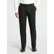 GEORGE Big Men's Premium Pleated Regular Fit Khaki Pants