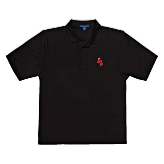 Men's Premium Polo With Embroidered Boxing Gloves
