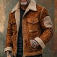 thumbnail image 1 of Men's Premium Shearling Sheepskin Leather Jacket with Warm Fleece Lining Stylish Winter Coat for Outdoor Adventures, 1 of 5