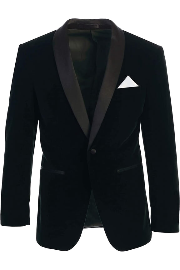 Men's Premium Slim Fit Shawl Lapel Velvet Jacket-Many Colors