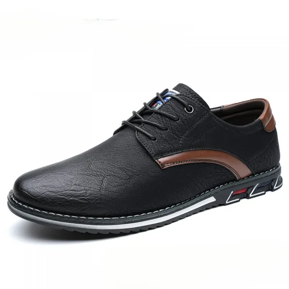 Men's Premium Stylish Casual Lace Up Walking Business Driving Dress Shoes, Large Size