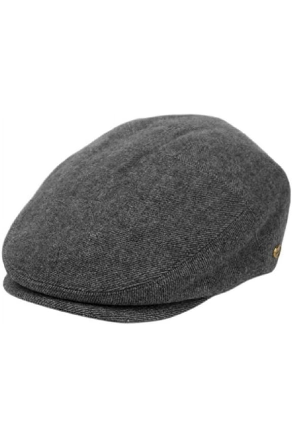 Men's Premium Tweed Wool Newsboy Ivy Hat, Small-Medium, Gray