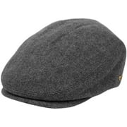 Mens Premium Tweed Wool Newsboy Ivy Hat, Small-Medium, Gray