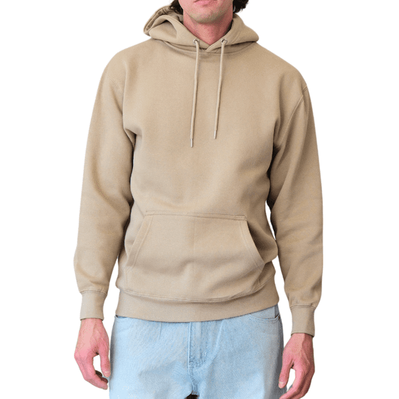 Men's Premium Weight Pullover Hoodie with Metal Eyelets MH13105 Stone 2X-Large