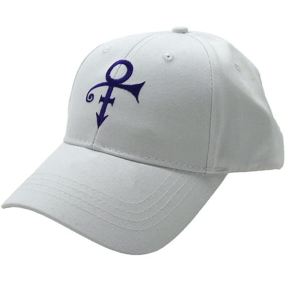 Men's Prince Purple Symbol Baseball Cap Adjustable White