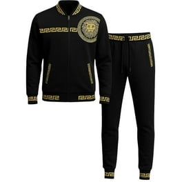 G-Style USA Men's Tri-Colored Track Suit Set ST5010-523 Gold