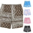 thumbnail image 1 of Men's Printed Board Shorts Boho Paisley Drawstring Waist Beach Shorts For Summer Swim And Casual Wear, 1 of 3