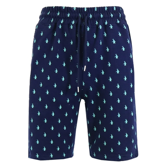 Men's Printed Lounge Athletic French Terry Sweat Shorts