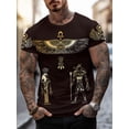 thumbnail image 1 of Men's Printed T-Shirt - Ancient Egyptian Design - Breathable Polyester Fabric - Casual Summer T-Shirt for Egypt, 1 of 7