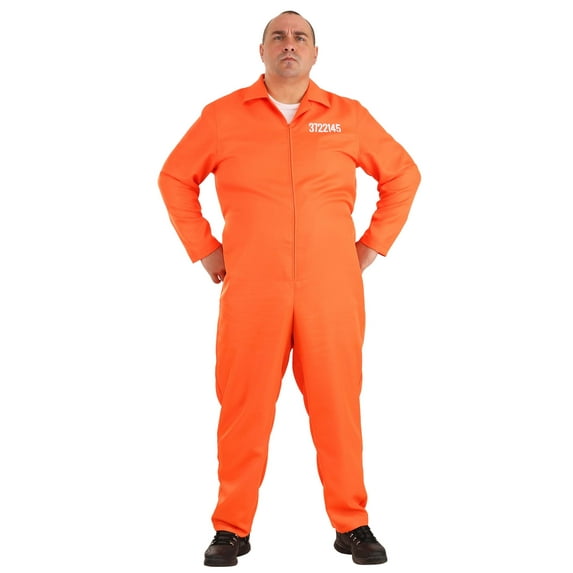 Men's Prison Jumpsuit Plus Size Costume