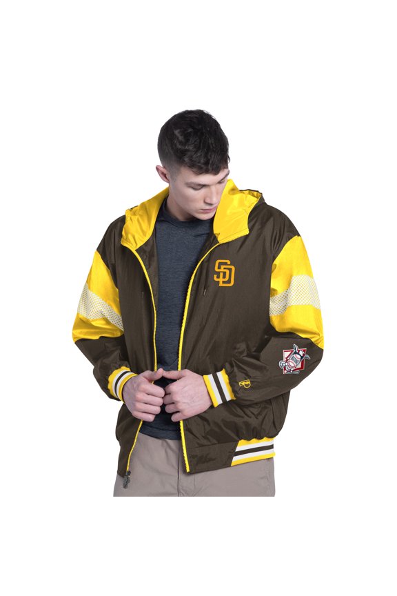 Men's Pro Player Brown/Gold San Diego Padres Legacy Lightweight Full-Zip Jacket