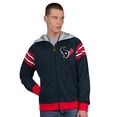 thumbnail image 1 of Men's Pro Player Navy/Red Houston Texans Helmet Full-Zip Hooded Track Jacket, 1 of 4