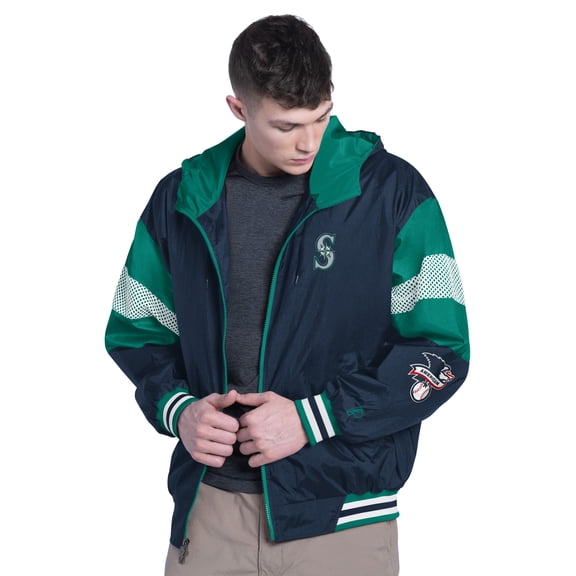 Men's Pro Player Navy/Teal Seattle Mariners Legacy Lightweight Full-Zip Jacket