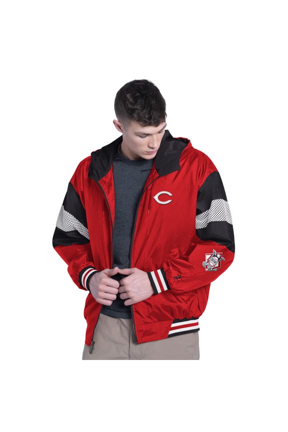 Men's Pro Player Red/Black Cincinnati Reds Legacy Lightweight Full-Zip Jacket
