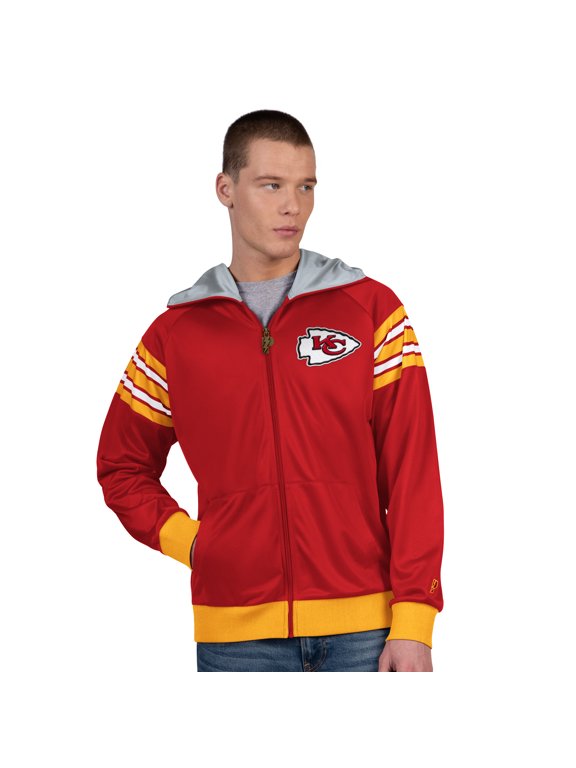 Men's Pro Player Red/Gold Kansas City Chiefs Helmet Full-Zip Hooded Track Jacket