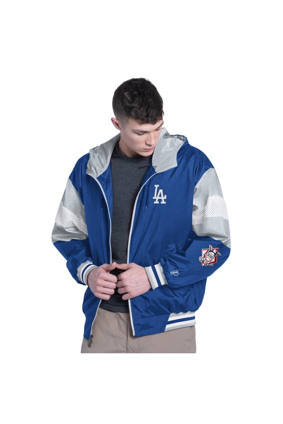 Men's Pro Player Royal/Gray Los Angeles Dodgers Legacy Lightweight Full-Zip Hooded Jacket