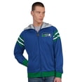 thumbnail image 1 of Men's Pro Player Royal/Green Seattle Seahawks Retro Helmet Full-Zip Hooded Track Jacket, 1 of 4