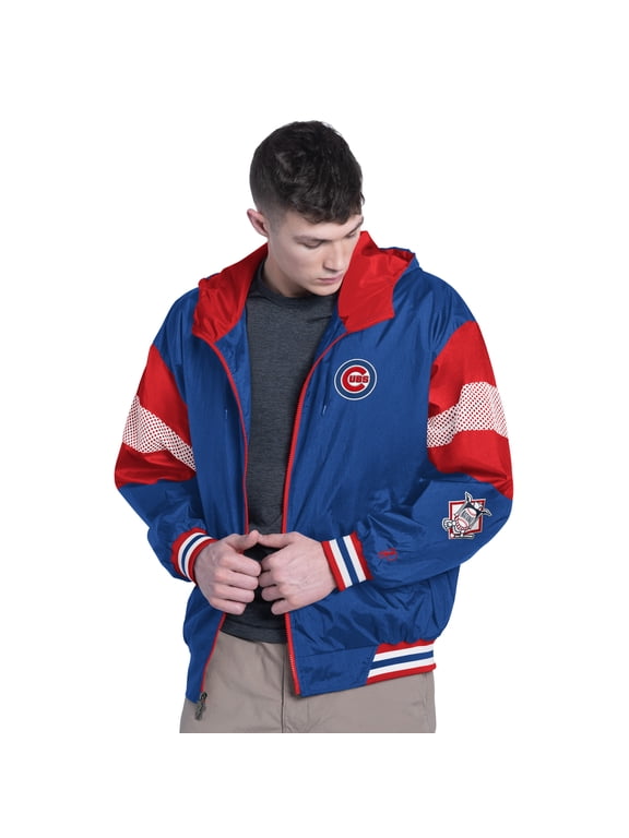 Men's Pro Player Royal/Red Chicago Cubs Legacy Lightweight Full-Zip Hooded Jacket