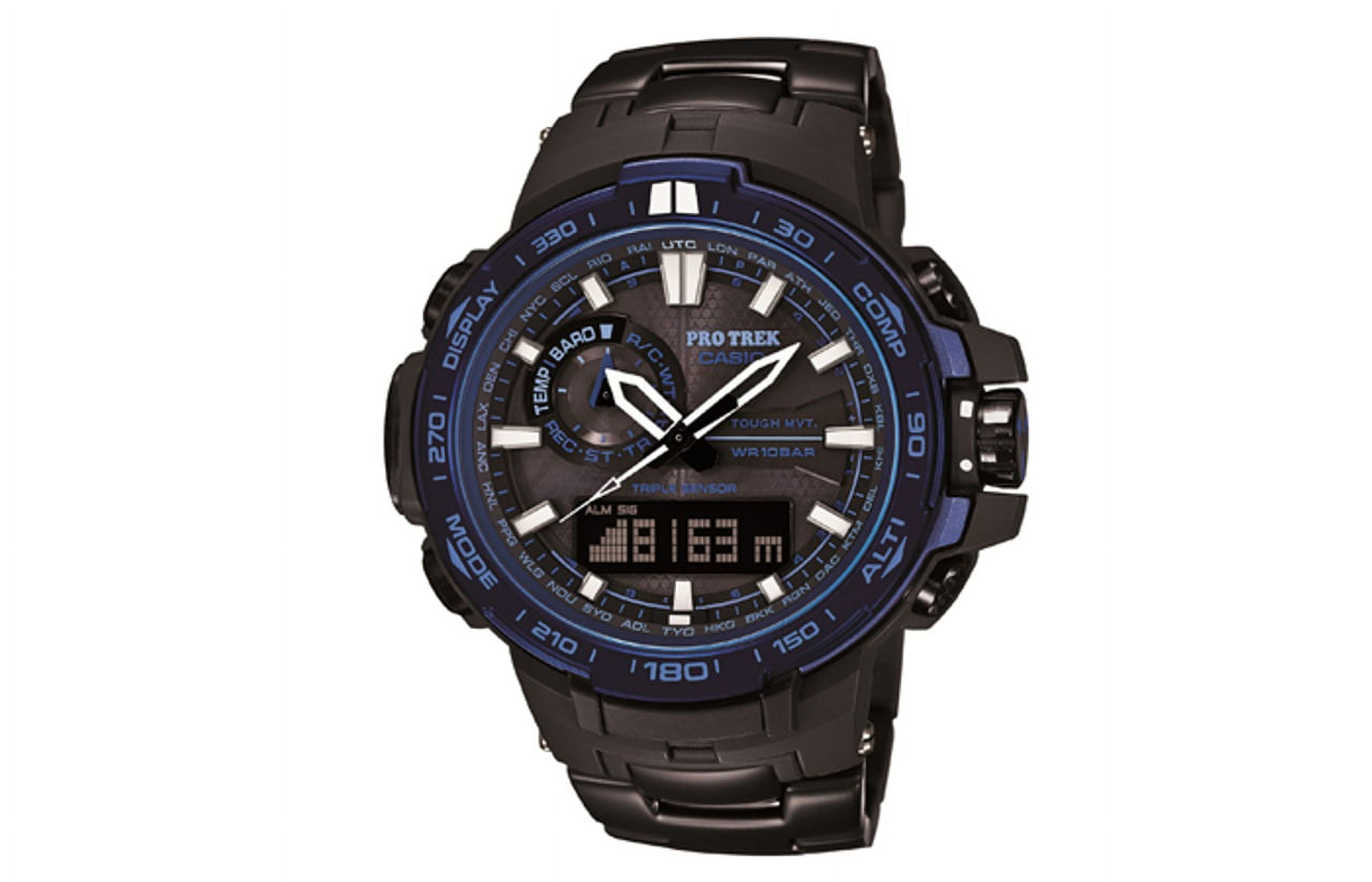 PRW2500R-1 | Triple Sensor Black Watch - PRO TREK | CASIO