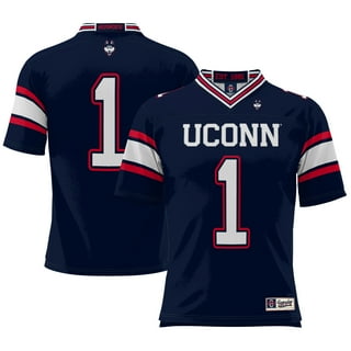 Men's ProSphere #1 Navy UConn Huskies Football Jersey