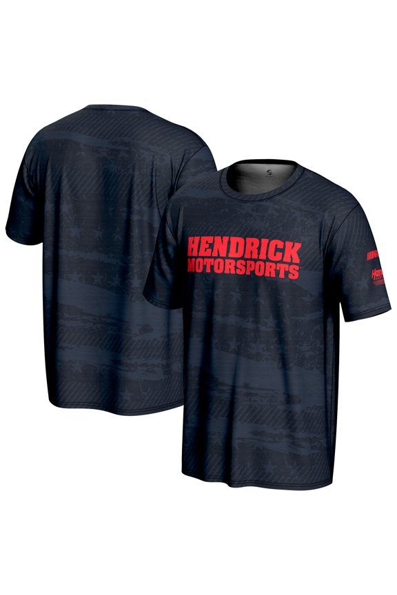 Men's ProSphere Athletic Navy Hendrick Motorsports American Flag T-Shirt