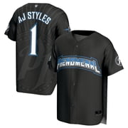 Mens ProSphere Black AJ Styles Phenomenal Baseball Jersey