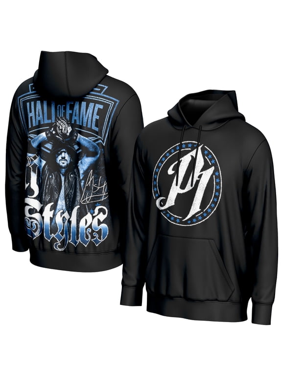 Men's ProSphere Black AJ Styles WWE Hall of Fame Hoodie