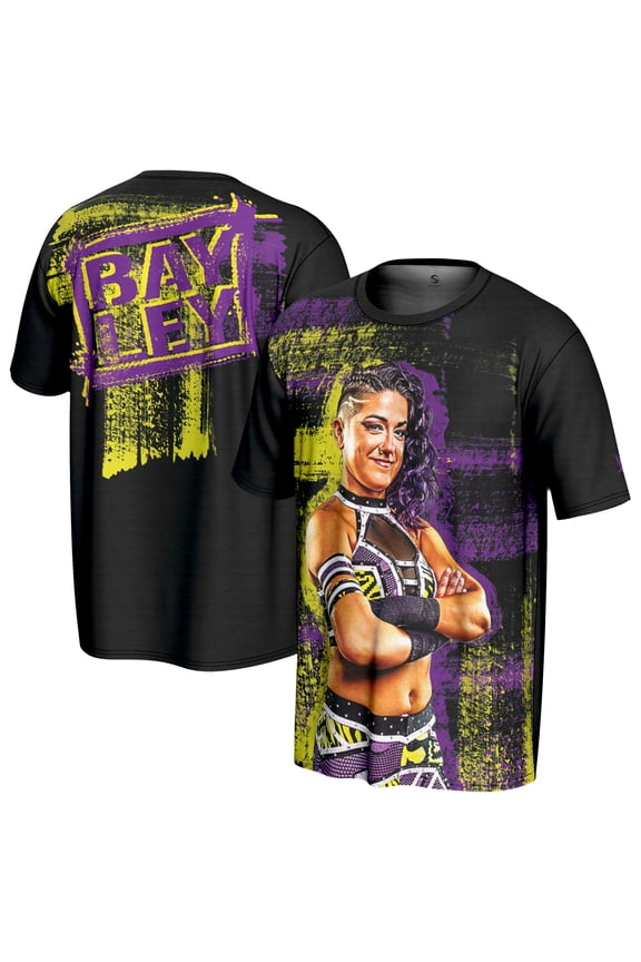 Men's ProSphere Black Bayley Superstar T-Shirt
