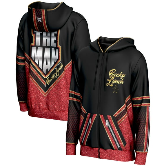 Men's ProSphere Black Becky Lynch Full-Zip Hoodie