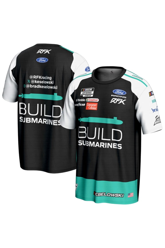 Men's ProSphere Black Brad Keselowski Build Submarines T-Shirt