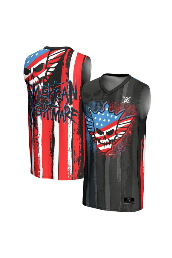 Men's ProSphere Black Cody Rhodes American Nightmare Flag Basketball Fashion Jersey