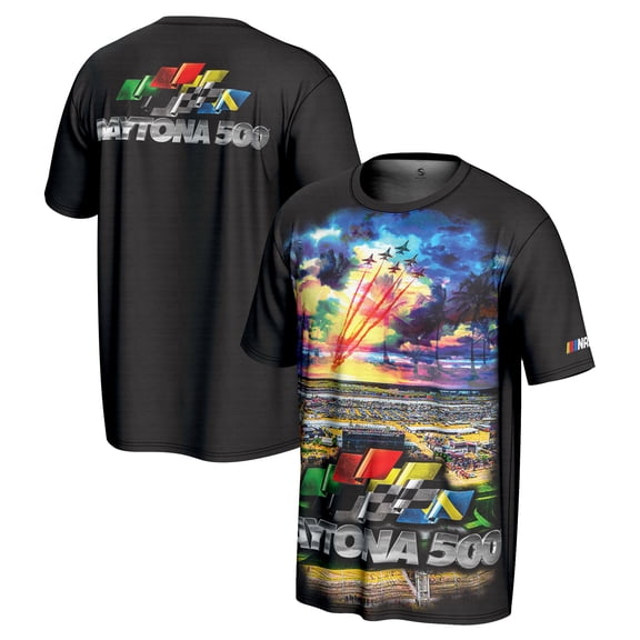 Men's ProSphere Black Daytona International Speedway Daytona 500 All Over Print T-Shirt