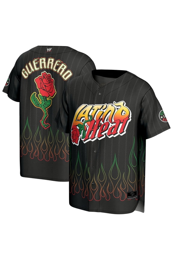 Men's ProSphere Black Eddie Guerrero Latino Heat Baseball Jersey