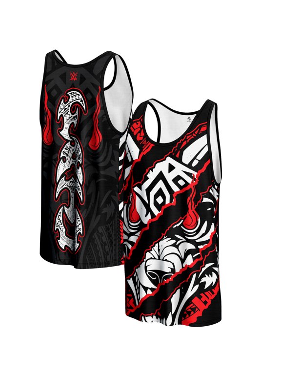 Men's ProSphere Black Jacob Fatu Claw Mark Tank Top