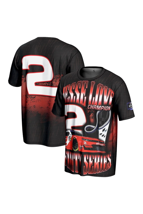 Men's ProSphere Black Jesse Love Jr. 2025 NASCAR Xfinity Series Champion T-Shirt