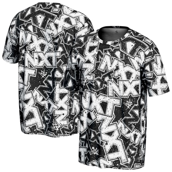 Men's ProSphere Black NXT Logo Allover Print T-Shirt