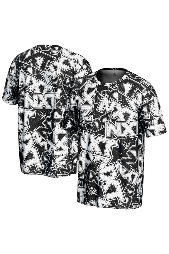 Men's ProSphere Black NXT Logo Allover Print T-Shirt