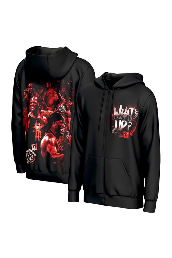 Men's ProSphere Black R-Truth What's Up Full-Zip Hoodie