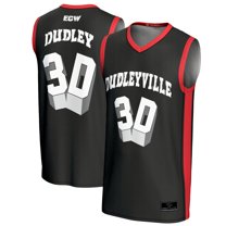 Men's ProSphere Black/Red The Dudley Boyz Dudleyville 3D Fashion Basketball Jersey