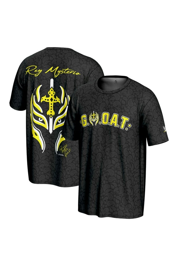 Men's ProSphere Black Rey Mysterio G.O.A.T. T-Shirt