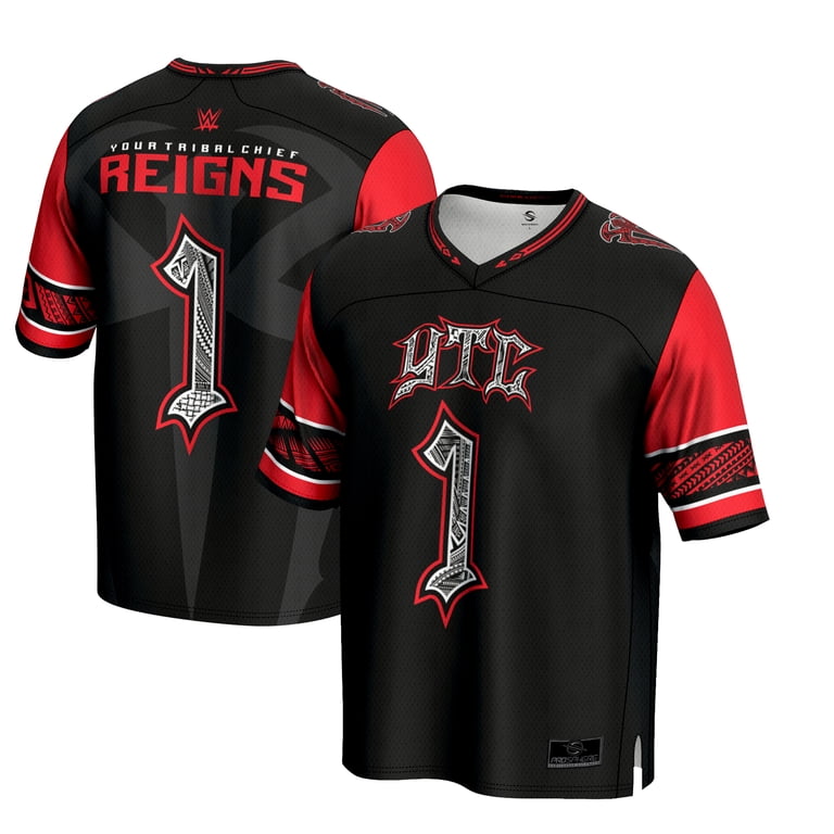 Men's ProSphere Black Roman Reigns YTC Football Jersey - Walmart.com